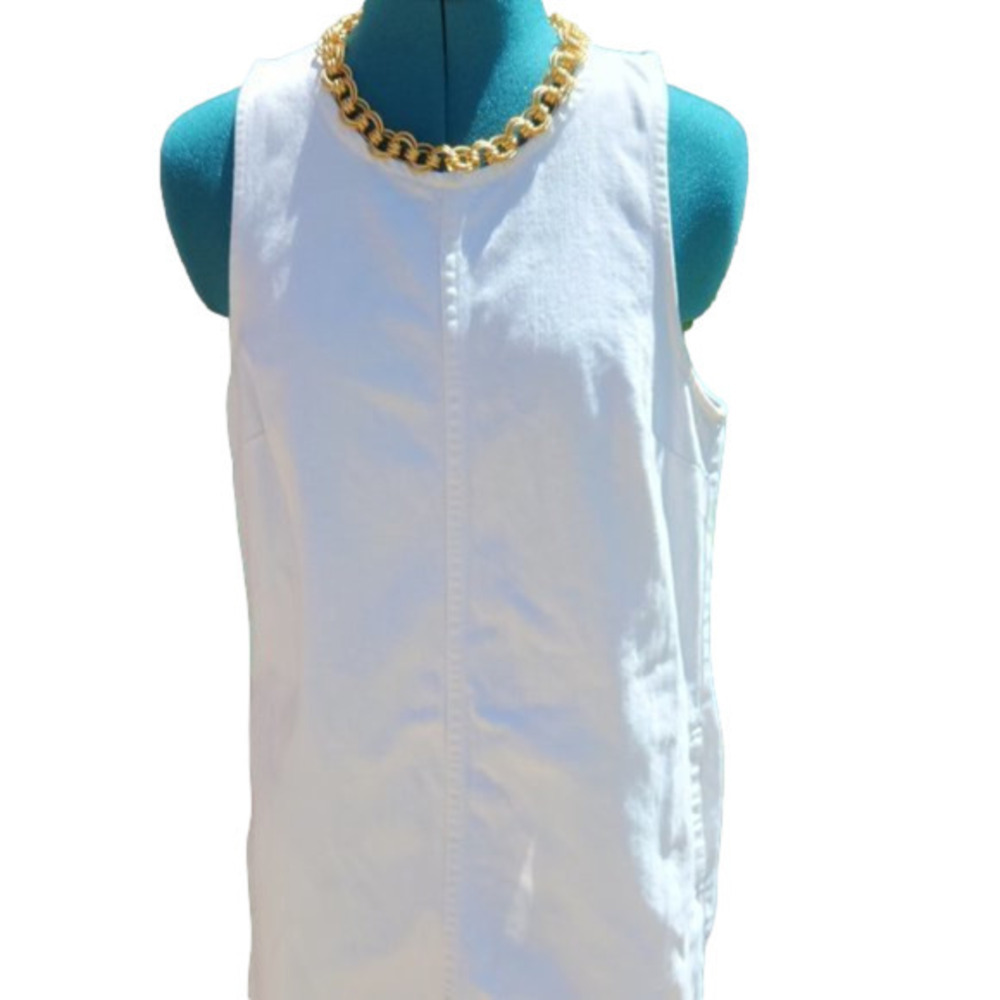 342. J Crew White Denim Mini Dress |10